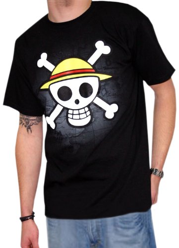 T-shirt One Piece – “Skull with map”