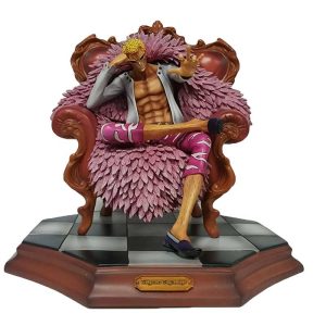 Figurine Doflamingo escargophone rose One Piece