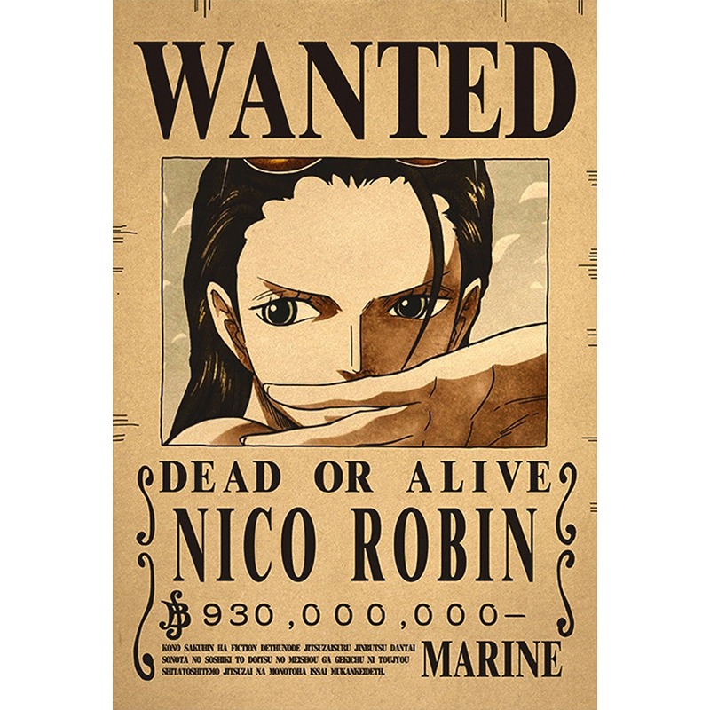 Poster Robin Wanted 2 – One Piece
