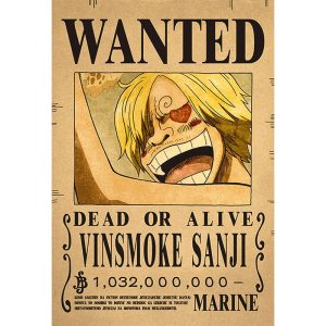 Poster Sanji Wanted 2 – One Piece