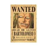 Poster Bartolomeo Wanted – One Piece