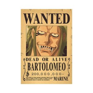 Poster Bartolomeo Wanted – One Piece