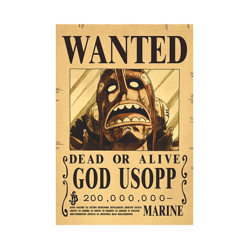 Poster God Usopp  Wanted – One Piece