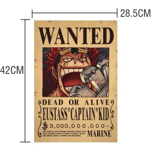 Avis de recherche Gold D. Roger Wanted – Poster One Piece