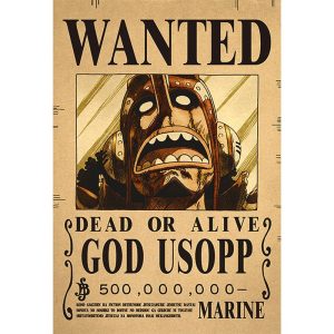 Poster God Usopp Wanted 2 – One Piece
