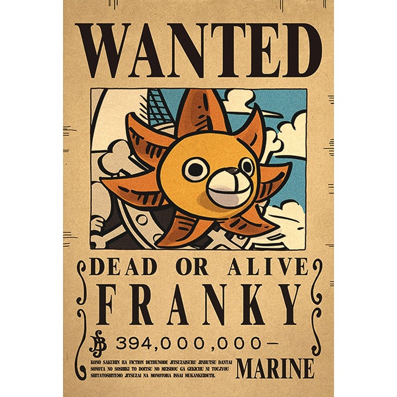 Poster Franky Wanted 2 – One Piece