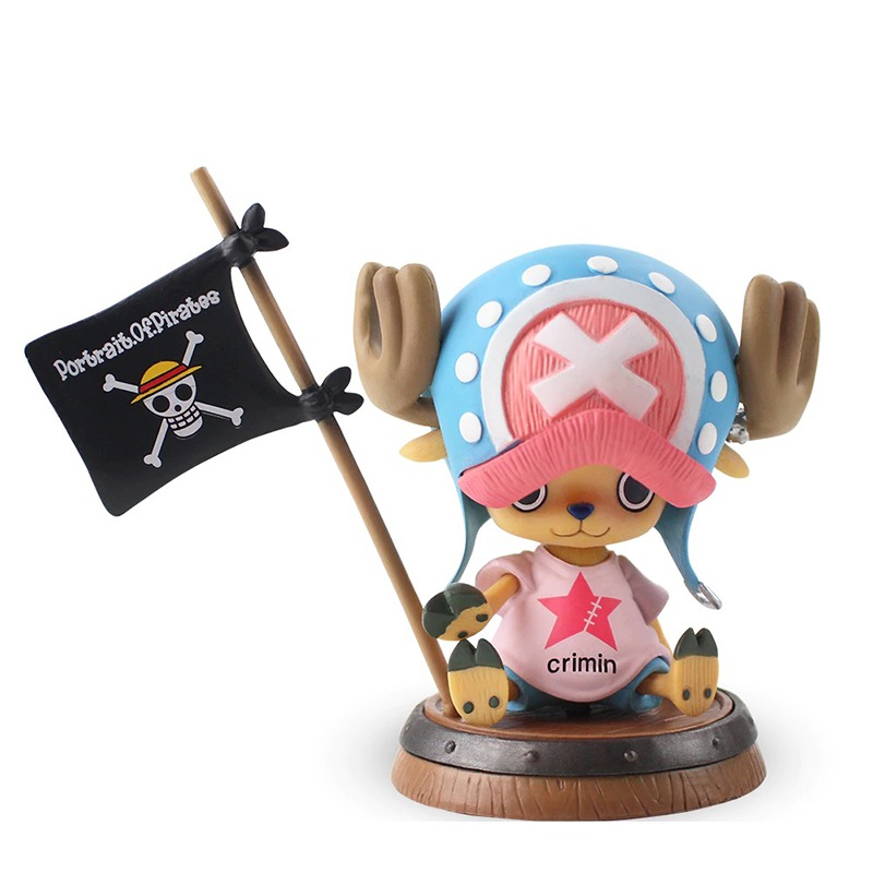 Chopper et drapeau Figurine One Piece