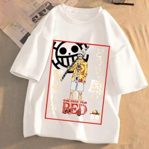 T Shirt One Piece Blanc – Zoro RED