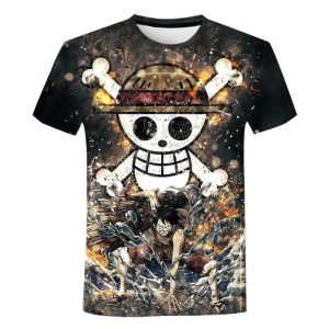 T Shirt One Piece Enfant – Luffy x Zoro