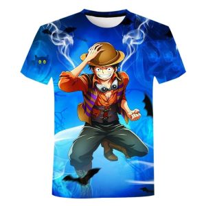 T Shirt One Piece Enfant – Luffy Chapeau de Paille
