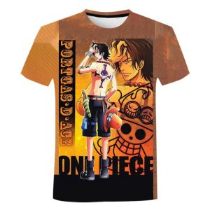 T Shirt One Piece – Luffy au Chapeau de Paille Retro