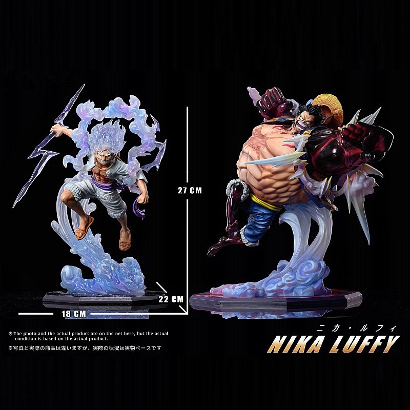 Figurine One Piece grande taille Luffy Gear 5 Nika 27cm