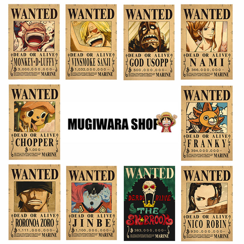 Avis de recherche One Piece Mugiwara 10 posters Prime