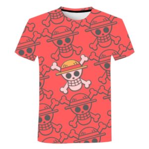 T Shirt tête de mort drapeau One Piece