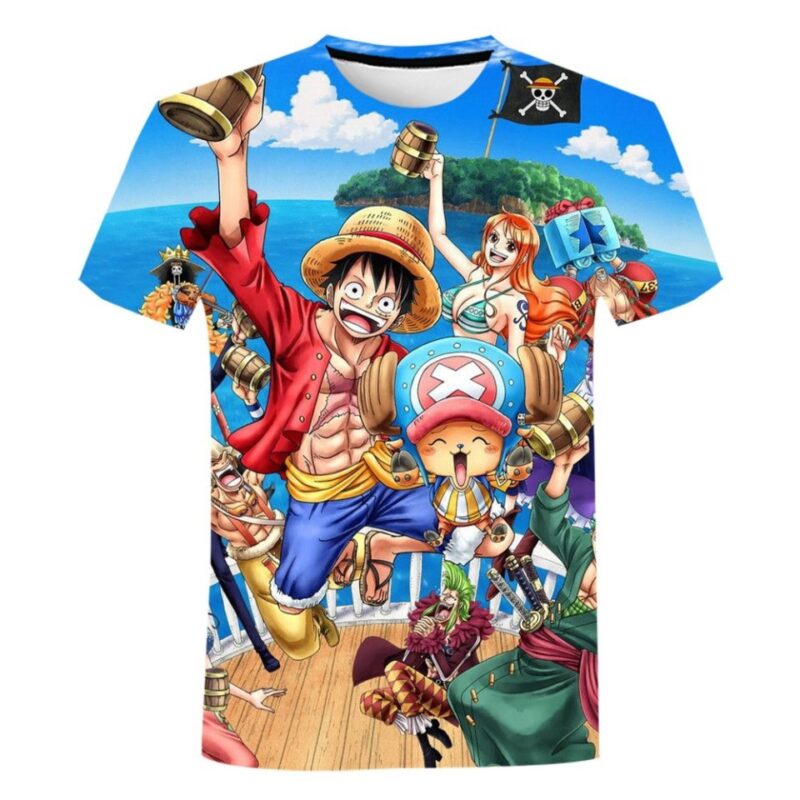 T Shirt One Piece Mugiwara Dressrosa