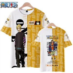 T shirt Sanji One Piece Allblue